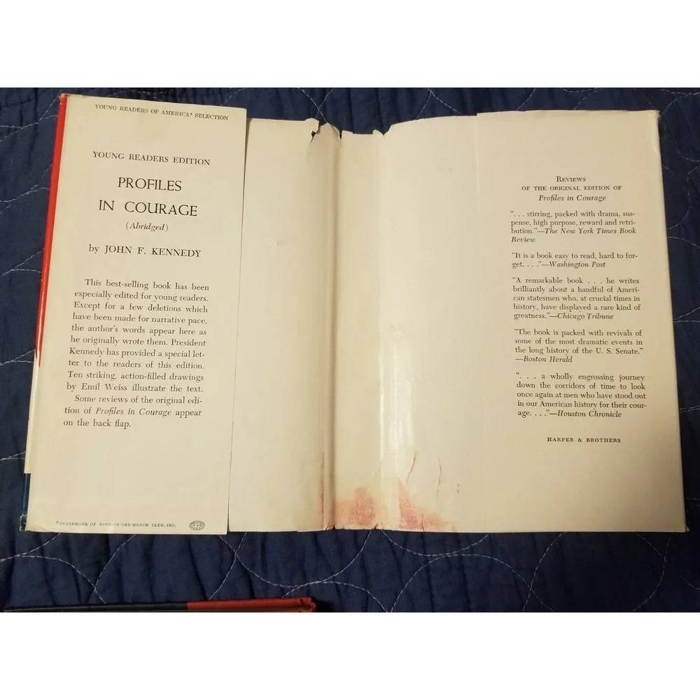 Profiles In Courage by John F. Kennedy Book -  1961